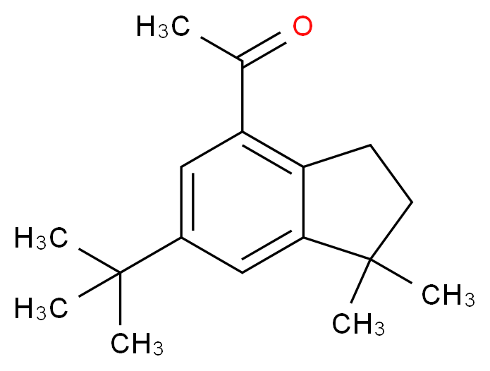 4-Acetyl-6-(tert-butyl)-1,1,-dimethylindane_分子结构_CAS_13171-00-1)