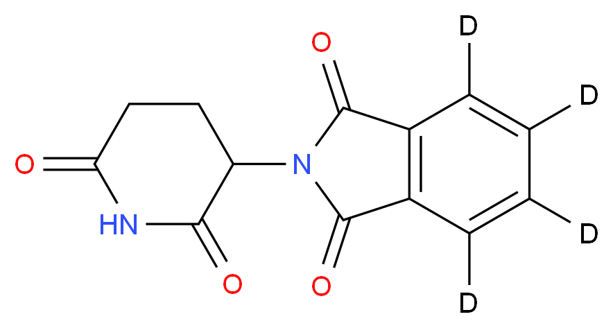 2-(2,6-dioxopiperidin-3-yl)-2,3-dihydro(<sup>2</sup>H<sub>4</sub>)-1H-isoindole-1,3-dione_分子结构_CAS_1219177-18-0