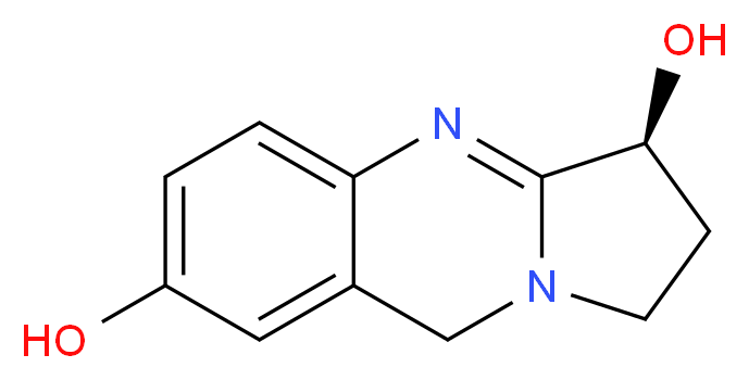 (3S)-1H,2H,3H,9H-pyrrolo[2,1-b]quinazoline-3,7-diol_分子结构_CAS_5081-51-6