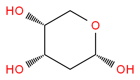 (2S,4S,5R)-oxane-2,4,5-triol_分子结构_CAS_533-67-5