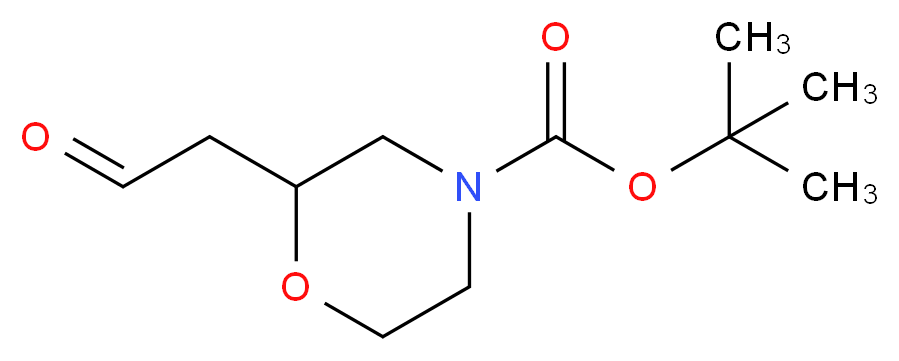 tert-butyl 2-(2-oxoethyl)morpholine-4-carboxylate_分子结构_CAS_885272-65-1