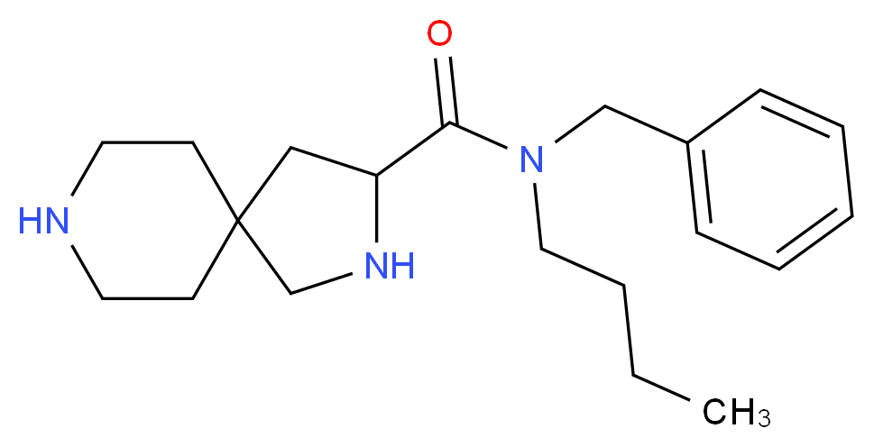N-benzyl-N-butyl-2,8-diazaspiro[4.5]decane-3-carboxamide_分子结构_CAS_)