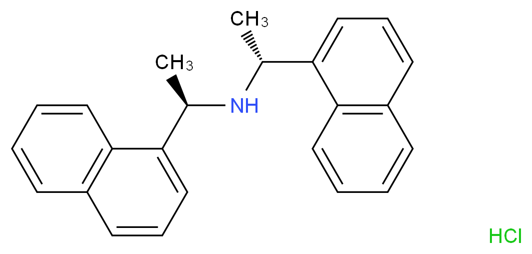 bis[(1R)-1-(naphthalen-1-yl)ethyl]amine hydrochloride_分子结构_CAS_312619-39-9