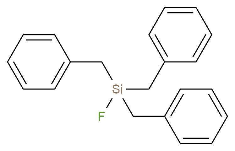 tribenzyl(fluoro)silane_分子结构_CAS_429-76-5