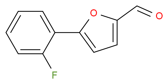 5-(2-Fluoro-phenyl)-furan-2-carbaldehyde_分子结构_CAS_)