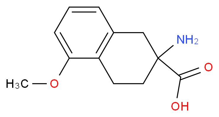 2-amino-5-methoxy-1,2,3,4-tetrahydronaphthalene-2-carboxylic acid_分子结构_CAS_35485-65-5)