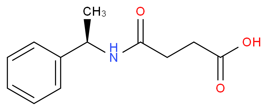 3-{[(1R)-1-phenylethyl]carbamoyl}propanoic acid_分子结构_CAS_21752-33-0