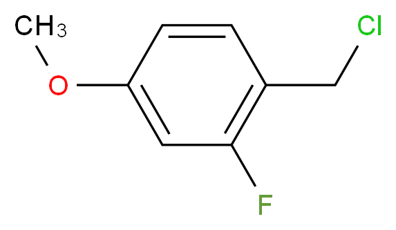 2-Fluoro-4-methoxybenzyl chloride_分子结构_CAS_331-63-5)