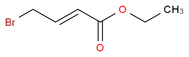 4-溴巴豆酸乙酯_分子结构_CAS_37746-78-4)