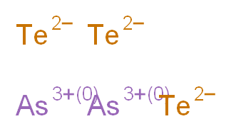 diarsenic(3+) ion tritellanediide_分子结构_CAS_12044-54-1