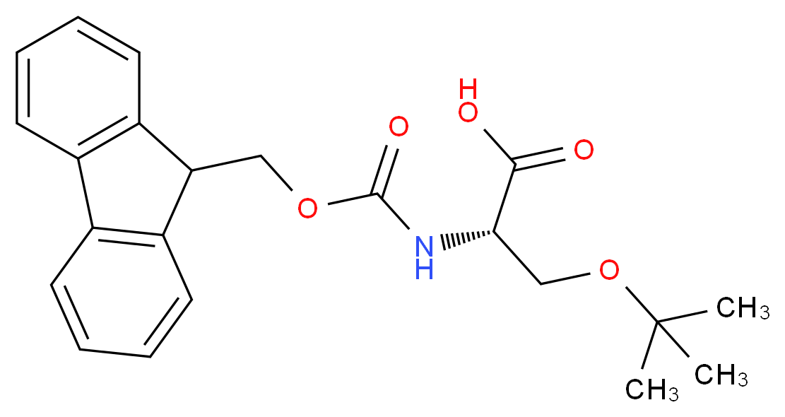 Fmoc-Ser(tBu)-OH_分子结构_CAS_71989-33-8)