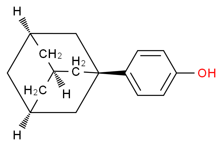 4-(adamantan-1-yl)phenol_分子结构_CAS_29799-07-3