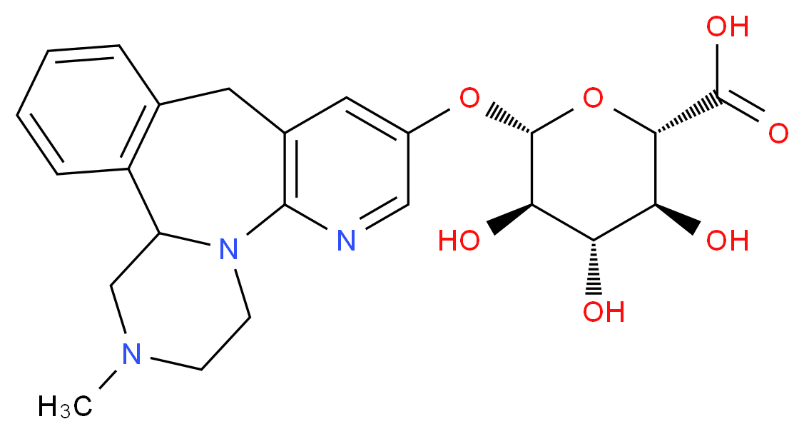 (2S,3S,4S,5R,6S)-3,4,5-trihydroxy-6-({5-methyl-2,5,19-triazatetracyclo[13.4.0.0<sup>2</sup>,<sup>7</sup>.0<sup>8</sup>,<sup>1</sup><sup>3</sup>]nonadeca-1(15),8(13),9,11,16,18-hexaen-17-yl}oxy)oxane-2-carboxylic acid_分子结构_CAS_155239-47-7