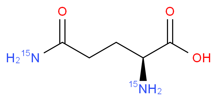 L-Glutamine-15N2_分子结构_CAS_204451-48-9)