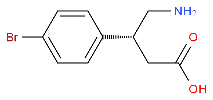 (R)-4-amino-3-(4-bromophenyl)butanoic acid_分子结构_CAS_1260605-79-5)
