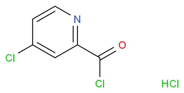 4-chloropyridine-2-carbonyl chloride hydrochloride_分子结构_CAS_51727-15-2
