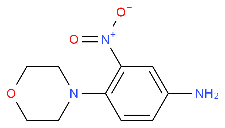 4-(morpholin-4-yl)-3-nitroaniline_分子结构_CAS_5367-65-7