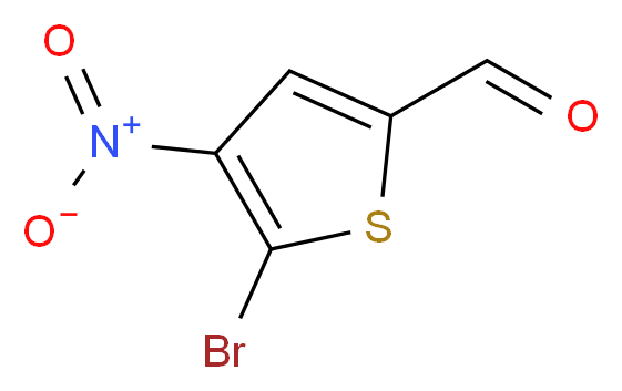 5-bromo-4-nitrothiophene-2-carbaldehyde_分子结构_CAS_79456-86-3