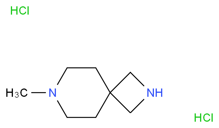 7-Methyl-2,7-diazaspiro[3.5]nonane dihydrochloride_分子结构_CAS_1588441-26-2)