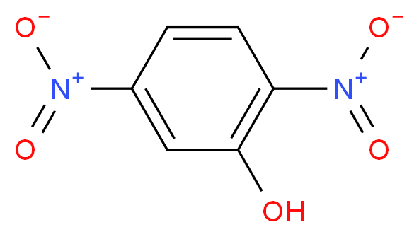 2,5-dinitrophenol_分子结构_CAS_329-71-5