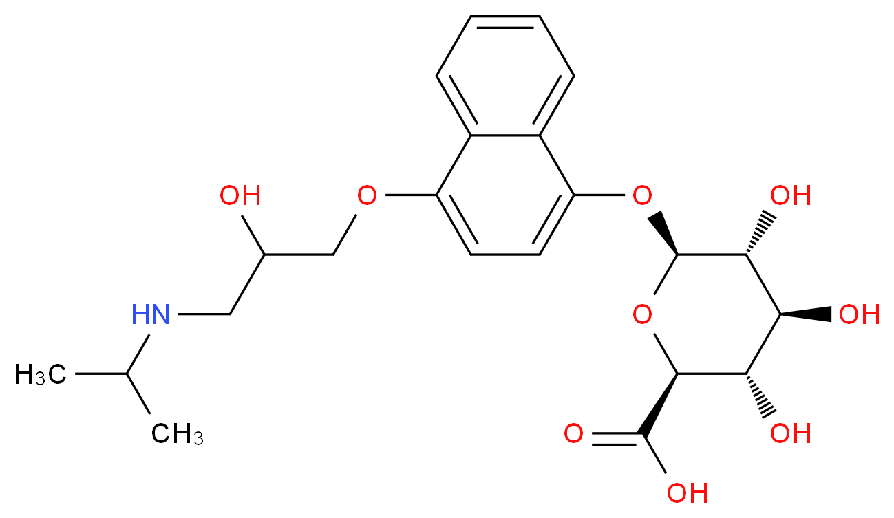 4-Hydroxy Propranolol β-D-Glucuronide (Mixture of Diastereomers)_分子结构_CAS_94731-13-2)