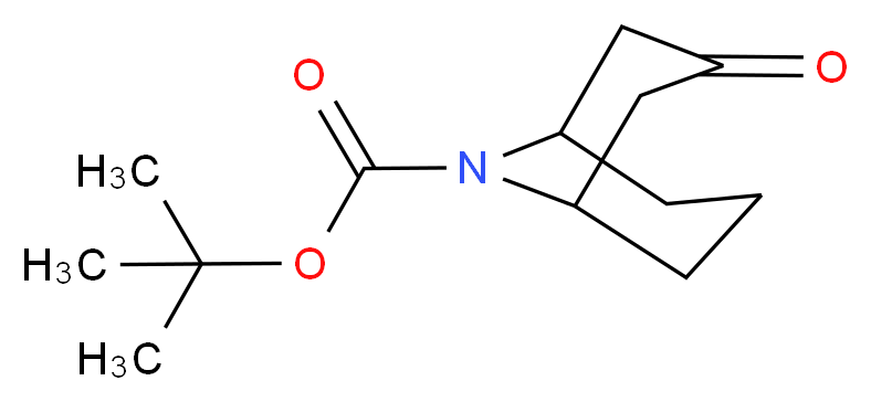 tert-butyl 3-oxo-9-azabicyclo[3.3.1]nonane-9-carboxylate_分子结构_CAS_512822-27-4
