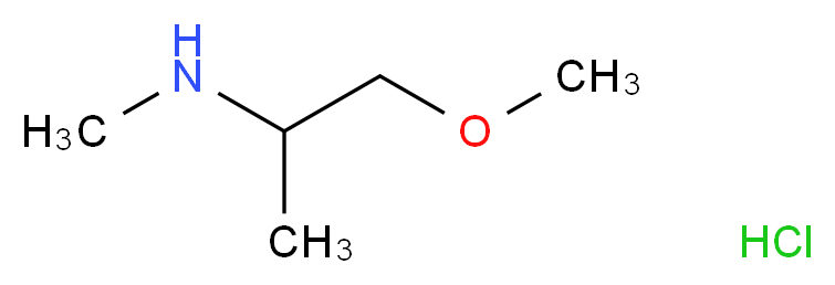 (1-methoxypropan-2-yl)(methyl)amine hydrochloride_分子结构_CAS_314771-98-7