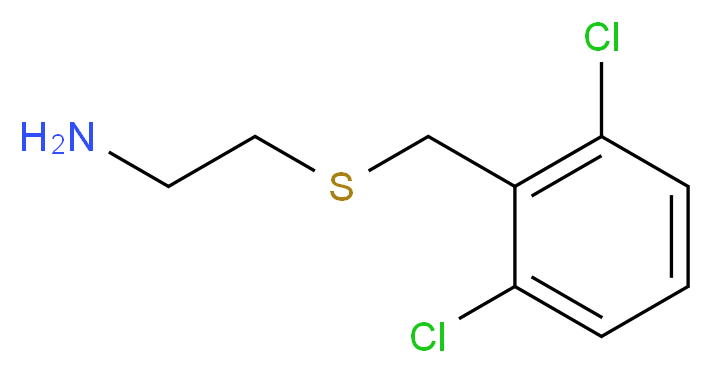 2-{[(2,6-dichlorophenyl)methyl]sulfanyl}ethan-1-amine_分子结构_CAS_48133-71-7