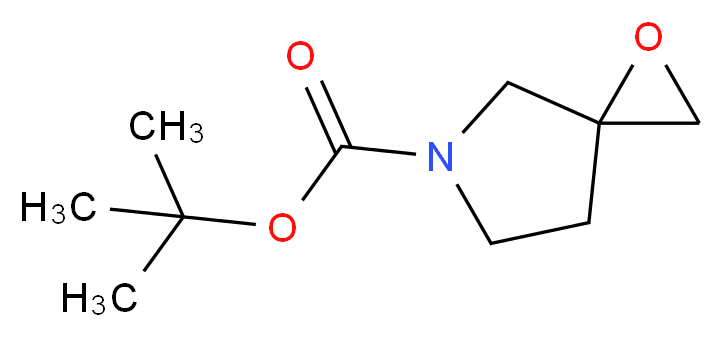 tert-butyl 1-oxa-5-azaspiro[2.4]heptane-5-carboxylate_分子结构_CAS_301226-25-5