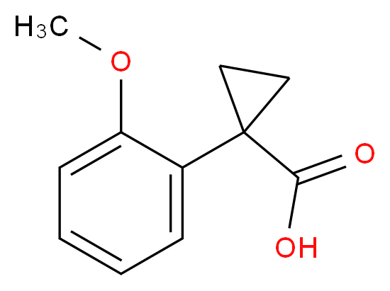 1-(2-Methoxyphenyl)cyclopropane-1-carboxylic acid_分子结构_CAS_74205-24-6)