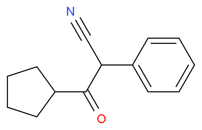 3-cyclopentyl-3-oxo-2-phenylpropanenitrile_分子结构_CAS_)