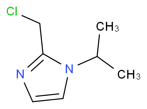 2-(chloromethyl)-1-(propan-2-yl)-1H-imidazole_分子结构_CAS_773817-02-0