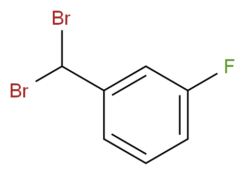 3-氟苯亚甲基二溴_分子结构_CAS_455-34-5)
