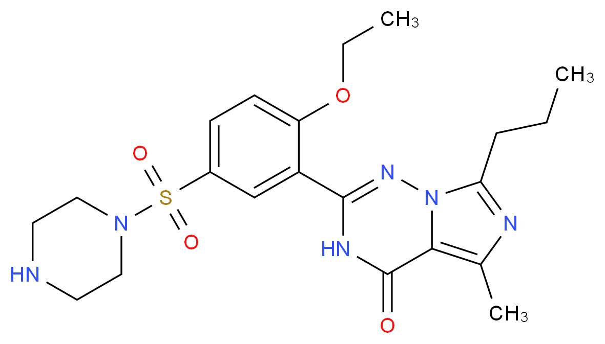 N-Desethyl Vardenafil_分子结构_CAS_448184-46-1)