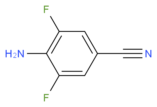 4-Amino-3,5-difluorobenzonitrile_分子结构_CAS_110301-23-0)