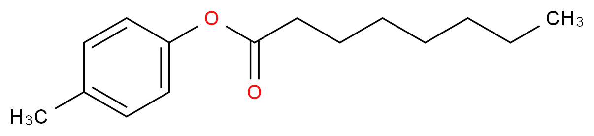 4-methylphenyl octanoate_分子结构_CAS_59558-23-5