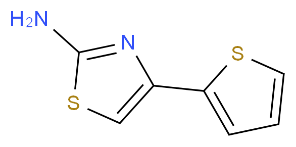 4-Thiophen-2-yl-thiazol-2-ylamine_分子结构_CAS_28989-50-6)