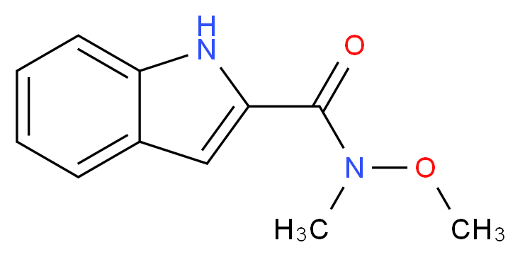 N-methoxy-N-methyl-1H-indole-2-carboxamide_分子结构_CAS_156571-69-6