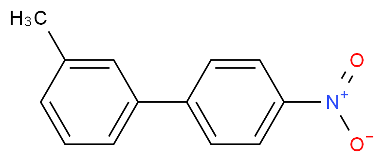 1-(3-methylphenyl)-4-nitrobenzene_分子结构_CAS_952-21-6