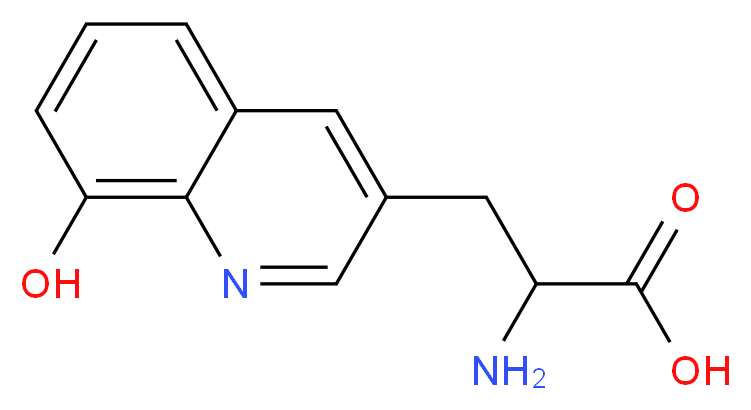 rac (8-Hydroxyquinolin-3-yl)alanine Dihydrochloride_分子结构_CAS_1123191-88-7)