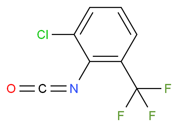 异氰酸 2-氯-6-(三氟甲基)苯酯_分子结构_CAS_16583-76-9)