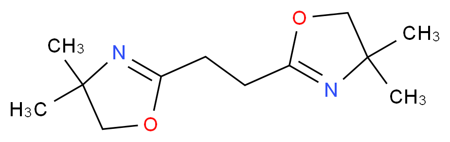 2-[2-(4,4-dimethyl-4,5-dihydro-1,3-oxazol-2-yl)ethyl]-4,4-dimethyl-4,5-dihydro-1,3-oxazole_分子结构_CAS_19896-18-5