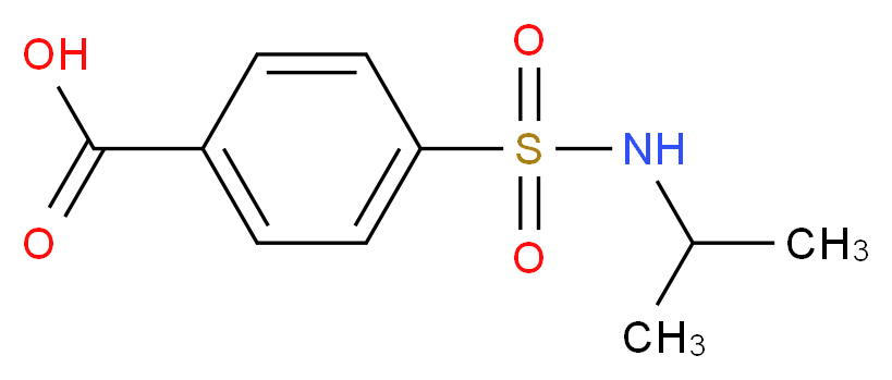 4-[(isopropylamino)sulfonyl]benzoic acid_分子结构_CAS_10252-66-1)