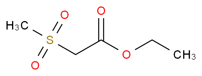 ethyl 2-methanesulfonylacetate_分子结构_CAS_4455-15-6