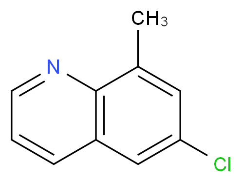 6-chloro-8-methylquinoline_分子结构_CAS_19655-50-6
