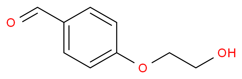 4-(2-hydroxyethoxy)benzaldehyde_分子结构_CAS_22042-73-5