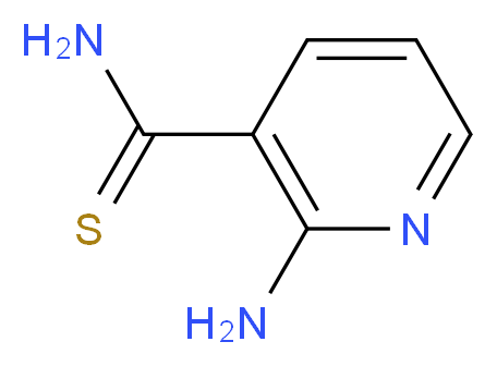 2-aminopyridine-3-carbothioamide_分子结构_CAS_42242-05-7