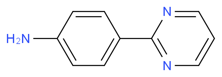 4-(pyrimidin-2-yl)aniline_分子结构_CAS_69491-57-2