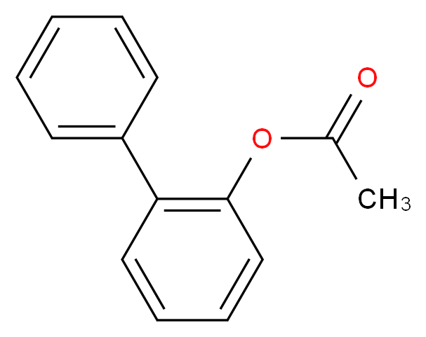 2-phenylphenyl acetate_分子结构_CAS_3271-80-5