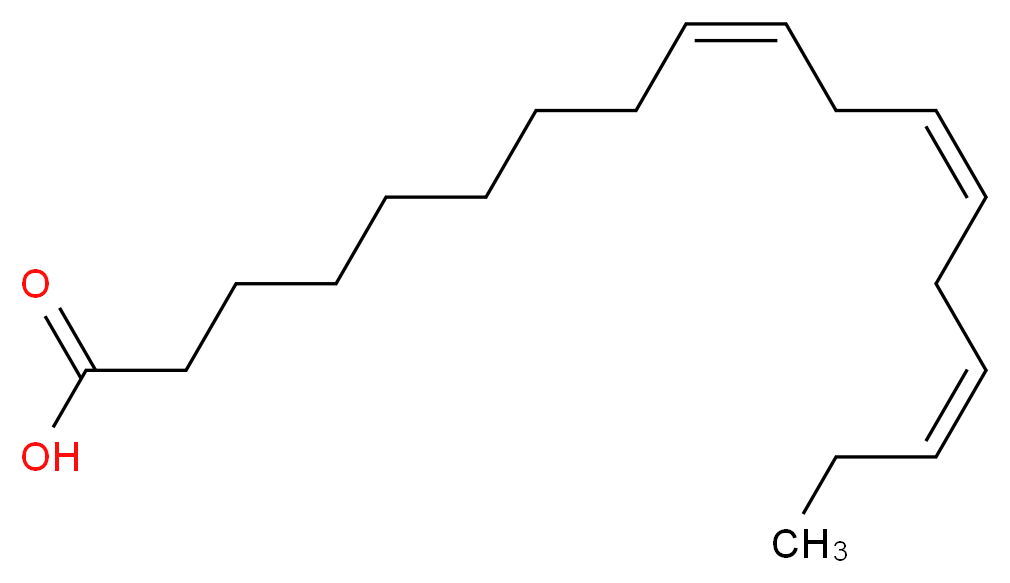 Linolenic Acid_分子结构_CAS_463-40-1)